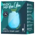ROMP Rose Glow - luchtdruk clitorisstimulator (blauw)