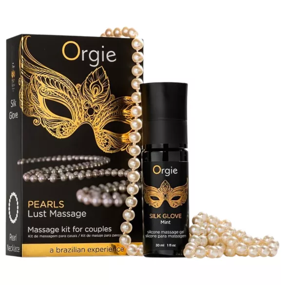 Orgie - Massager met parelketting - Massagegel 30ml