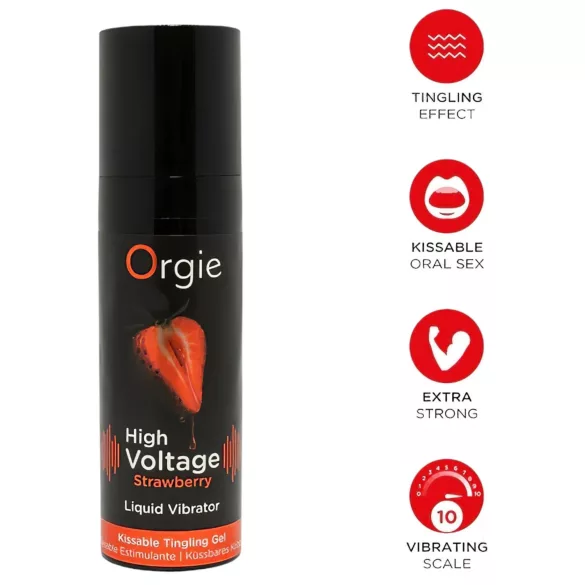 Orgie - vloeibare vibrator - aardbei - 15ml