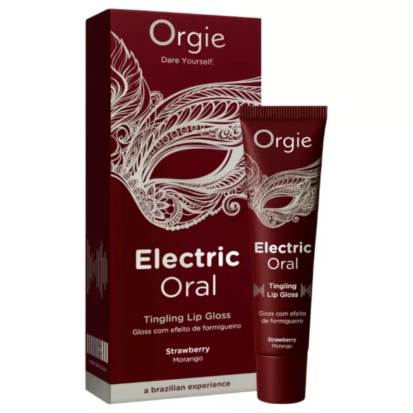 Orgie Electric Oral - tintelend lipgloss - aardbei (10 ml)