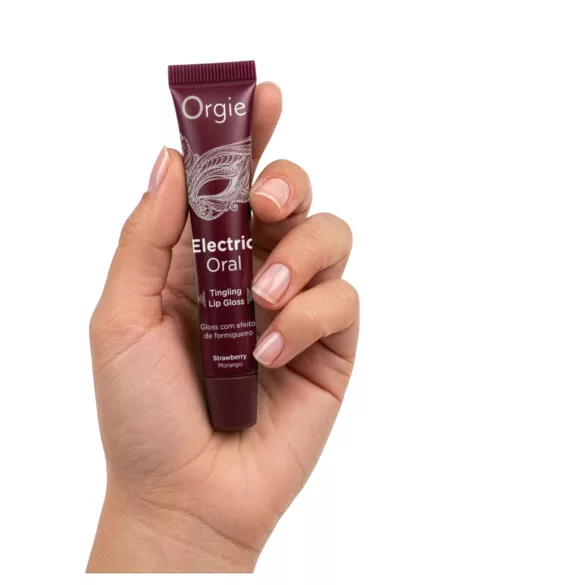 Orgie Electric Oral - tintelend lipgloss - aardbei (10 ml)