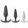 Amaysin - siliconen anal plug set (zwart en groen) - 3 stuks