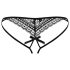 Obsessive Picantina - Dubbele Bandjes Dames Slip (zwart) - L/XL