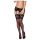 Obsessive 810-STO-1 - brede kanten panty - zwart - L/XL