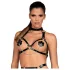 Obsessive - bodyharnas met halternek - zwart - S-L