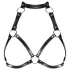 Obsessive - bodyharnas met halternek - zwart - S-L