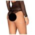 Obsessive Bijou 905 - lichaamsjuweel harnas (zilver) - S-L