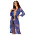 Obsessive Cobaltess - kanten ochtendjas (blauw) - L/XL