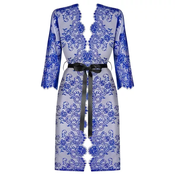 Obsessive Cobaltess - kanten kimono (blauw) - L/XL