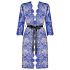 Obsessive Cobaltess - kanten ochtendjas (blauw) - L/XL