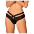 Obsessive Brasica - Zwoele bandjes slip (zwart) - M/L
