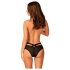 Obsessive Brasica - Zwoele bandjes slip (zwart) - M/L