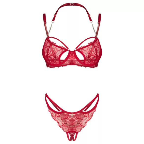 Obsessive Matildea - bh set - kant - rood