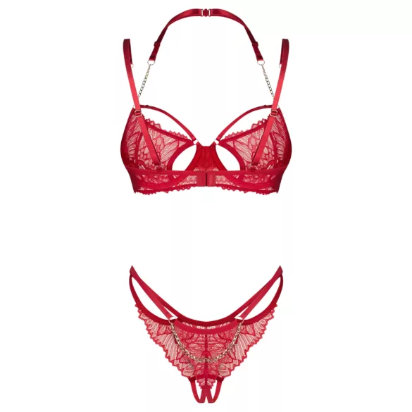 Obsessive Matildea - bh set - kant - rood