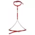 Obsessive Inferro - bodyharnas met kettingen - leerlook - rood