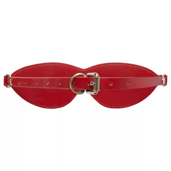 Obsessive Inferro - leren effect masker (rood)