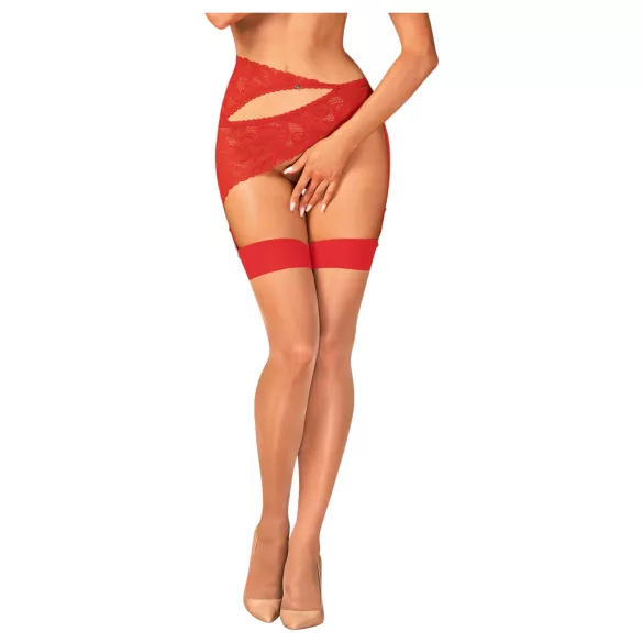 Obsessive Aloisa - lingerie cadeau box - 6-delig - rood - L/XL