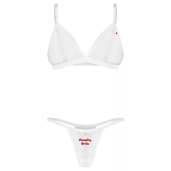 Obsessive Weddya Bride - tweedelige bruidsset (wit)
