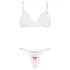 Obsessive Weddya Bride - tweedelige bruidsset (wit)