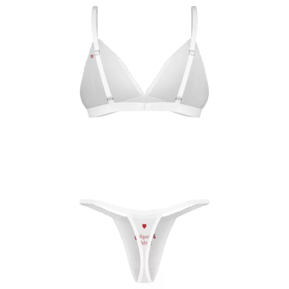 Obsessive Weddya Bride - tweedelige bruidsset (wit)