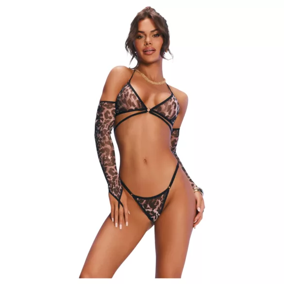 Obsessive Addia - luipaardprint netset