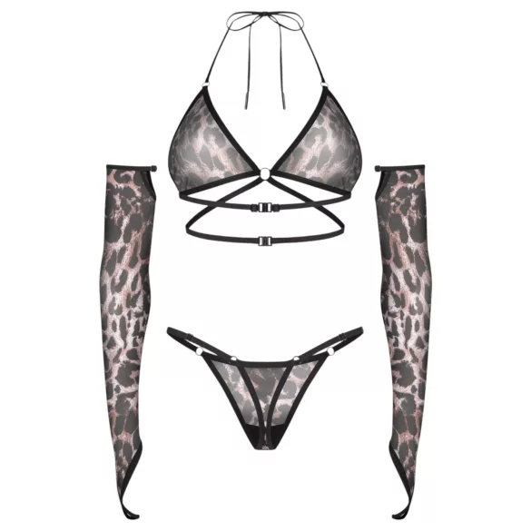 Obsessive Addia - luipaardprint netset - L/XL
