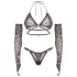 Obsessive Addia - luipaardprint netset - L/XL