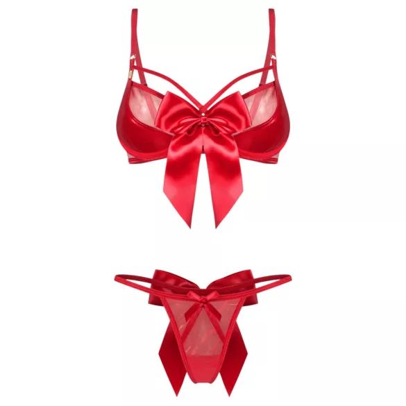 Obsessive Gifty - tweedelig sexy lingeriesetje voor vrouwen (rood)