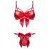 Obsessive Gifty - tweedelig sexy lingeriesetje voor vrouwen (rood) - L/XL