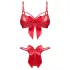 Obsessive Gifty - tweedelig sexy lingeriesetje voor vrouwen (rood) - L/XL