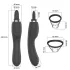 Sweet Play - 2-in-1 vibrator met likkende tong en zuigfunctie voor de clitoris (zwart)