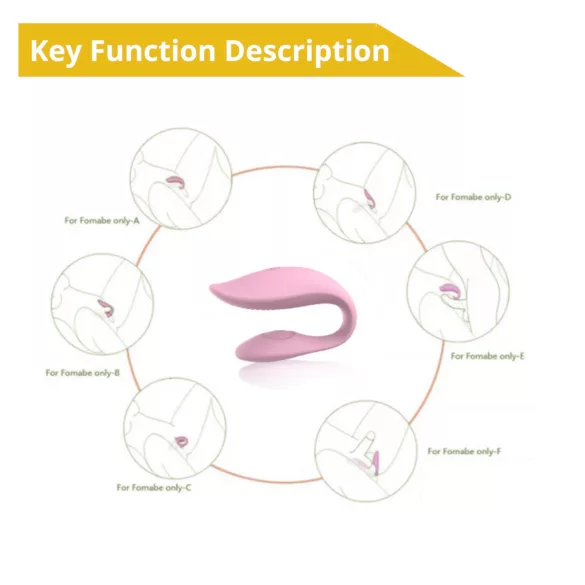 Erospace Sweet Play - app‑gestuurde partner vibrator (roze)