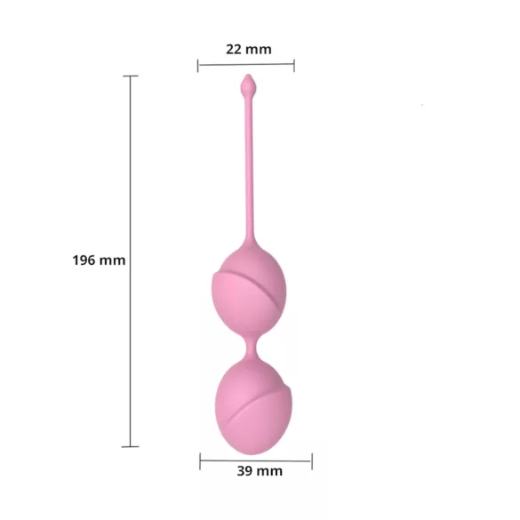 Sweet Play - geisha ballen duo - siliconen - roze