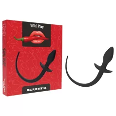 Wild Play - anale plug met staart - zwart