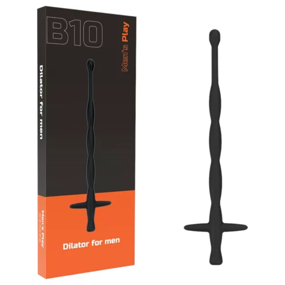 Men's Play - siliconen dilator - zwart