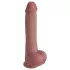Natural Play - siliconen dildo 24 cm (natuurlijk)