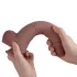 Natural Play - siliconen dildo 24 cm (natuurlijk)