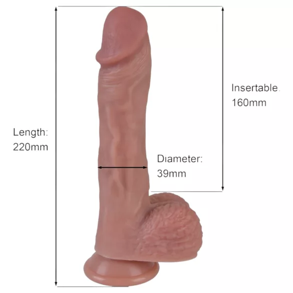 Natural Play - duwende/draaiende vibrator (natuurlijk)
