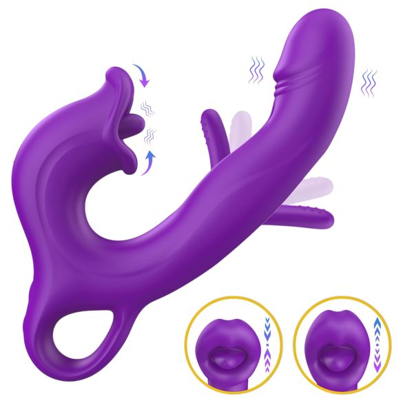 Sweet Play - G-spot vibrator met likbeweging - paars