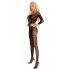 Livco Monata - abstract patroon net catsuit - (zwart) - S-L