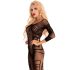 Livco Monata - abstract patroon net catsuit - (zwart) - S-L