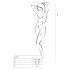 Passion BS010 - Open Net Catsuit (wit) - S-L