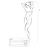 Passion BS016 - lingerie set - minimalistisch netstof - zwart - S-L