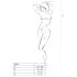 Passion BS020 - versierde open overall (zwart) - S-L