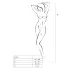 Passion BS024 - Netset met hartjesmotief (wit) - S-L
