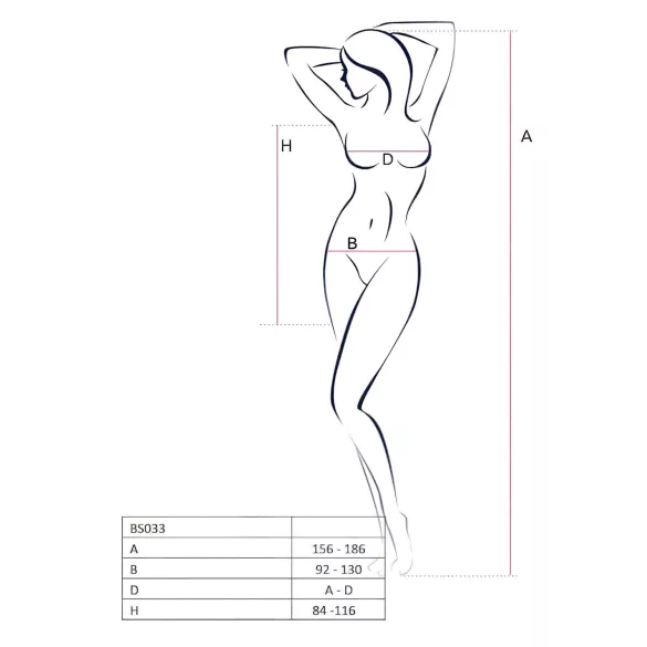 Passion BS034 - lingerie set - bloemenkant netstof - zwart - S-L