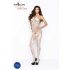 Passion BS037 - Open Catsuit met Patronen (Wit) - S-L