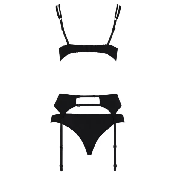 Passion Floris - lingerie set - zwart - L/XL
