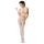 Passion BS048 - open net catsuit met halternek (wit) - S-L