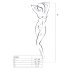 Passion BS049 - halter nekroset (zwart) - S-L